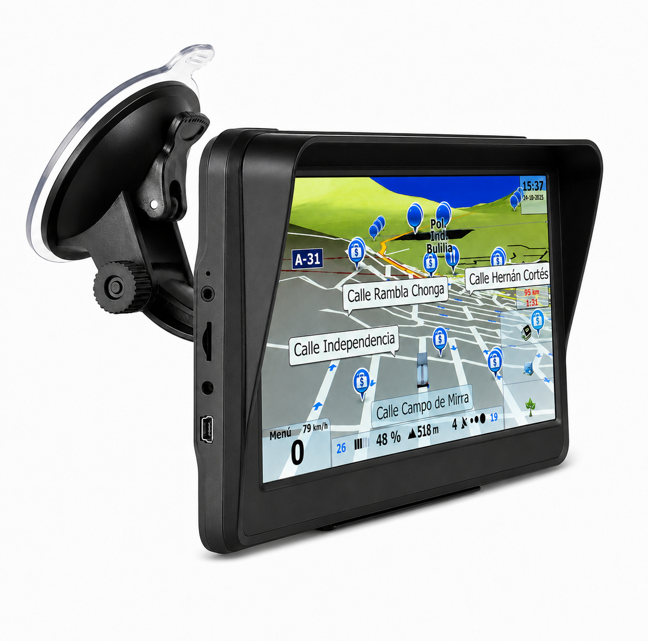 GPS Android 7” wifi y bluetooth