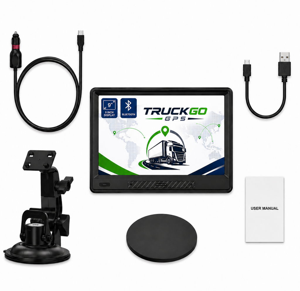 GPS para Camión 9" iGO Primo – Pantalla Grande, Mapas Europa y Rutas para Vehículos Pesados
