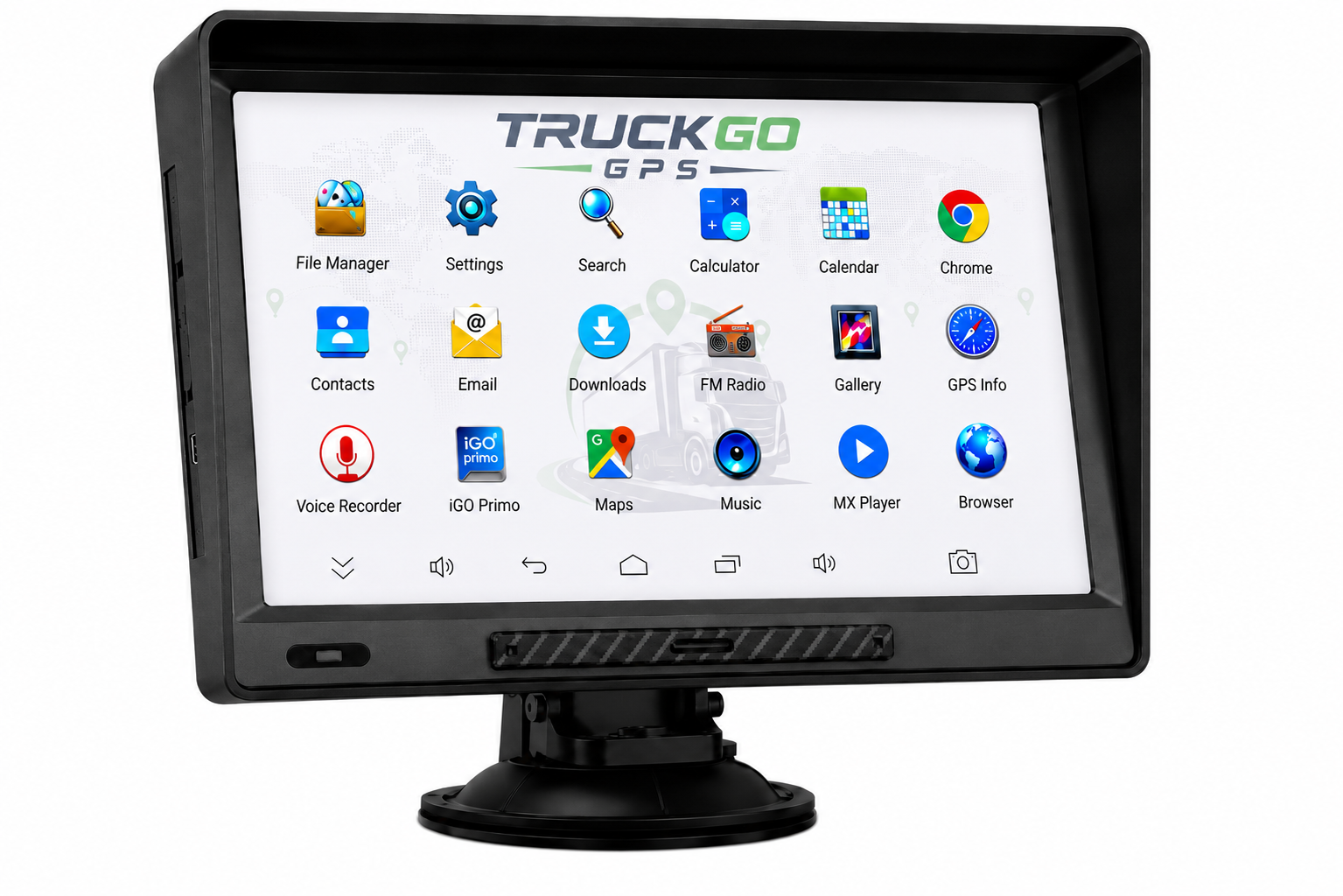 GPS Android, wifi bluetooth, 9 pulgadas cámara de