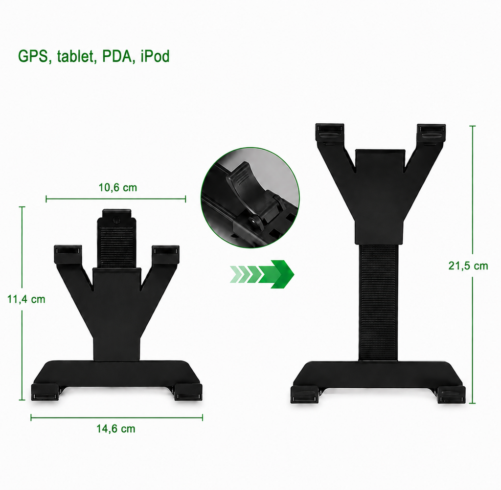 Soporte universal GPS y tablet.
