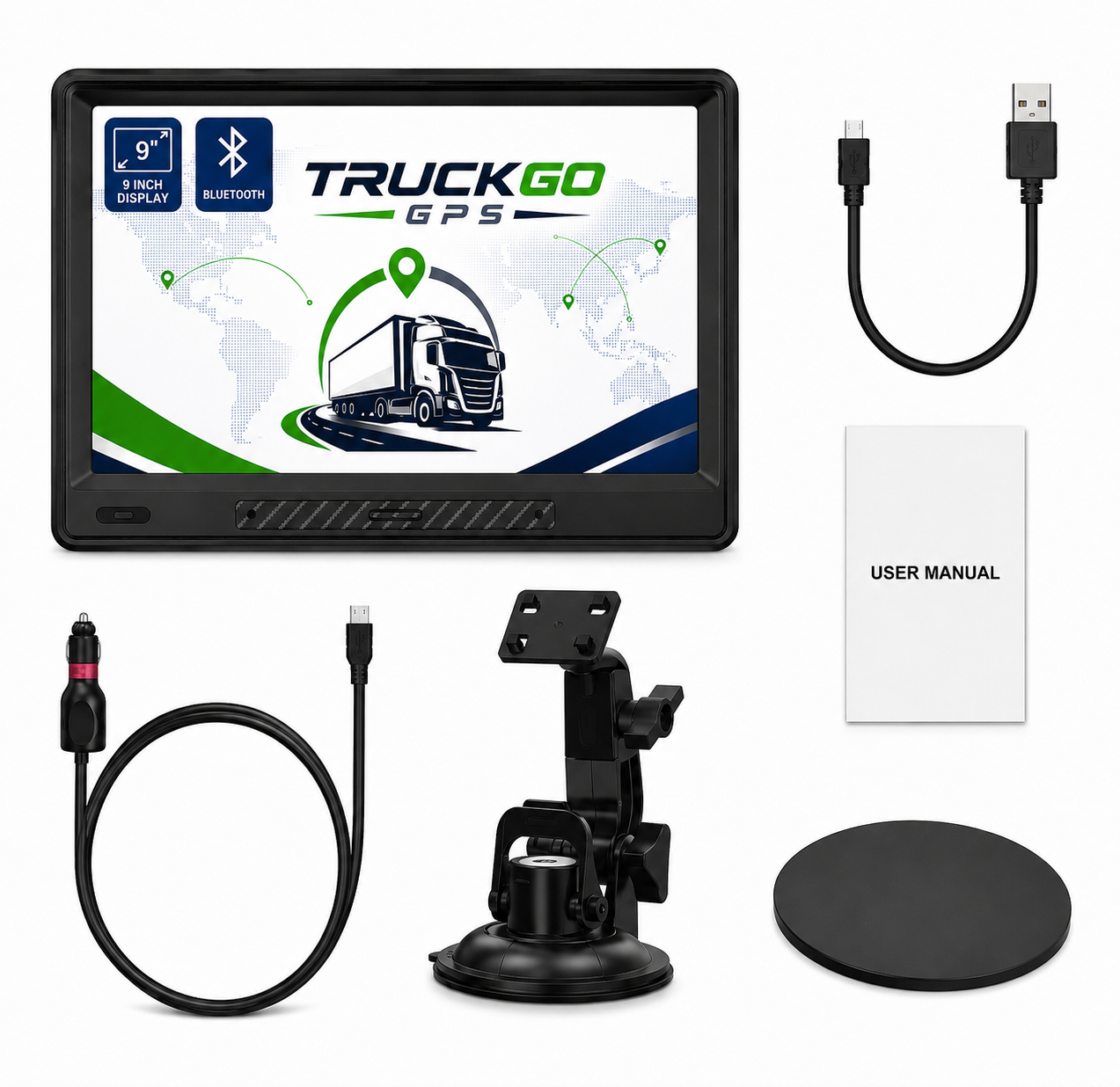 GPS Android, wifi bluetooth, 9 pulgadas cámara de